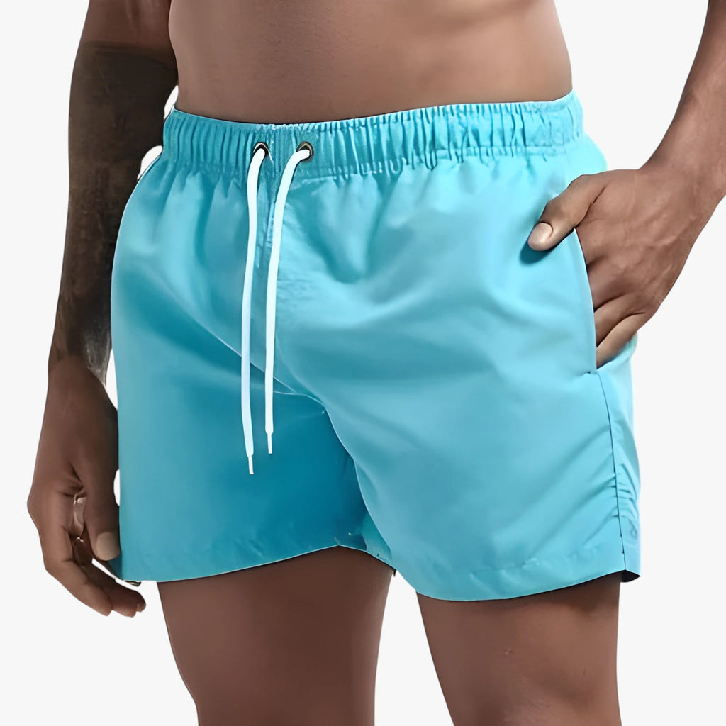 Herre Bade Shorts med Drawstring og Sidelommer