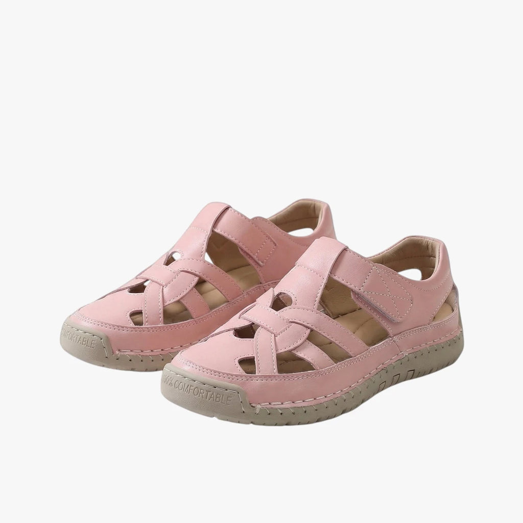 Dame Sunde Sandaler med Lukket Tå og Velcro