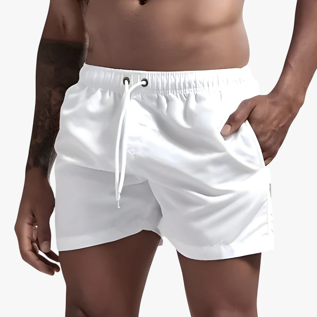 Herre Bade Shorts med Drawstring og Sidelommer