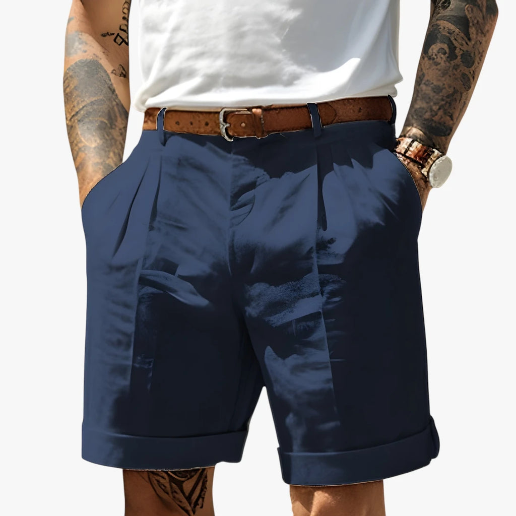 Herre Knælange Shorts med Lynlås og Sidelommer